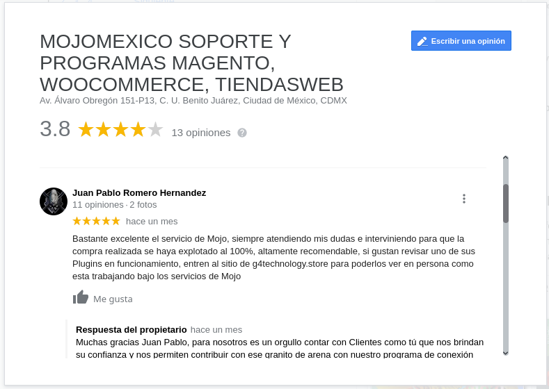 Clientes Mojomexico