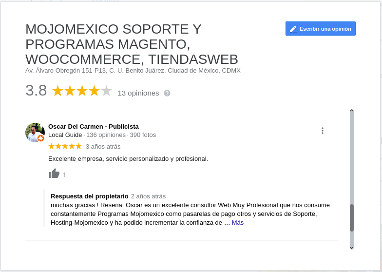 Clientes Mojomexico